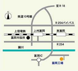 富岡工場地図